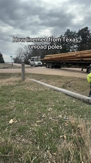 How Linemen Unload Poles: A Blue-Collar Guide
