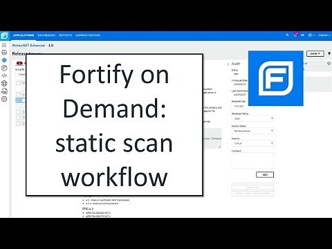 Fortify on Demand - Static Scan Workflow