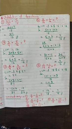 How to add fractions easy trick maths #youtubeshorts #maths #shortsvideo #shortsfeed
