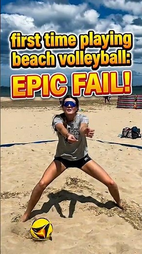 FUNNY MOMENTS OF BEACH VOLLEYBALL 🏐🏖️ #sorts