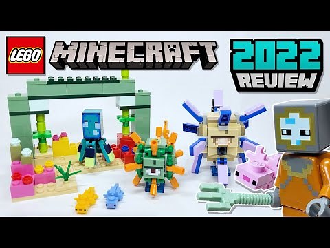LEGO Minecraft the Guardian Battle (21180) - 2022 Early Set Review