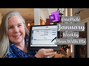 2024 OneNote January Weekly Plan With Me