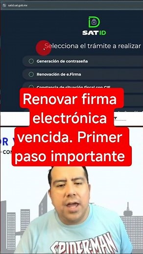 🔏✍️Renewing an expired e.firma. First step SAT-ID #accountant