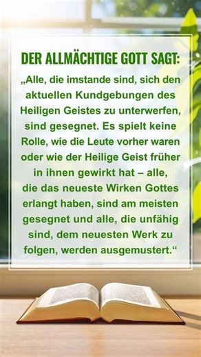 Komm zur Ruhe vor Gott, lies Seine Worte