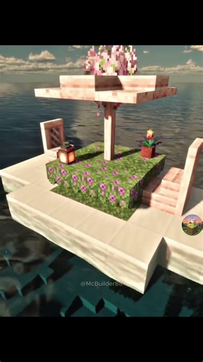 Seaside Leisure Pavilion Tutorial #minecraft #minecraftbuilding #로빈