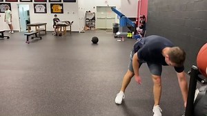 8K views · 119 reactions | Here’s a side shuffle to rollover medicine ball stomp. I love it as a drill that teaches athletes to be up-tempo and elastic in the lower half, but at the same time work into a good front hip pull-back strategy of flexion/adduction/internal rotation. Thanks to @ckluber28 for the demo! #cspfamily | Eric Cressey | Facebook