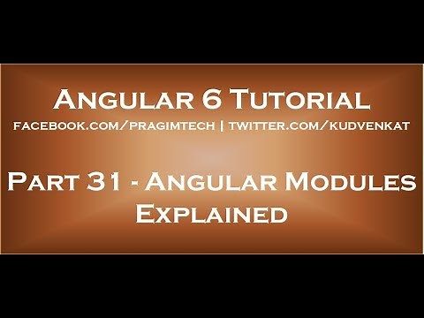 Angular modules explained