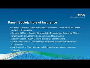 IAIS Annual Conference (2024) — Societal role of insurance
