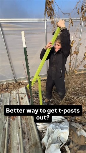 Justin Rhodes on Instagram: "Easier way to pull t-posts?"
