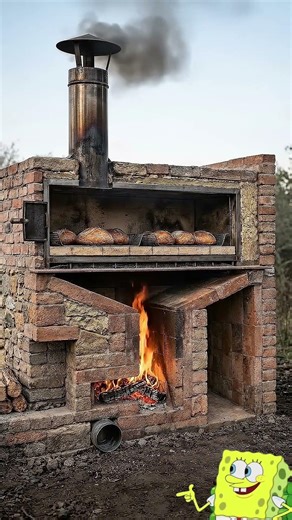 Off-Grid Cooking: Baking Fresh Bread Using Only Firewood 🔥🍞