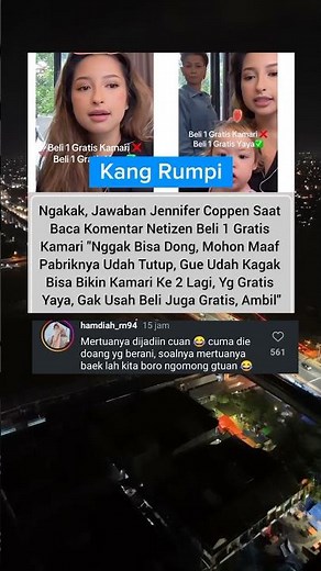 Kalau Mertua ku di ginini udah pindah alam🤣 #kamari #jennifercoppen #yaya