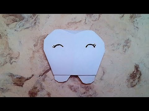 How to make an origami TOOTH ✅ | STEP BY STEP