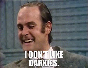 I DON'T LIKE DARKIES.