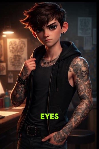 The man who tattooed his eyeballs black || true life story || animated story|| #shortvideo