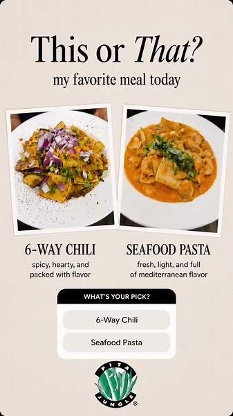 Pita Jungle: 6-Way Chili vs Seafood Pasta — Which Should You Try?