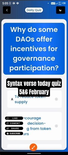 Syntax Verse quiz answers today|5&6 February Syntax Verse quiz answer|Syntax Verse quiz Today