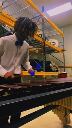 PLAYING WITH HARD MALLETS ON MARIMBA…❤️‍🩹 #shorts #marimba #xylophone #percussion #musician