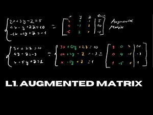Linear Equations Explained: Graphing, Solving, and Converting to Augmented Matrices - L1