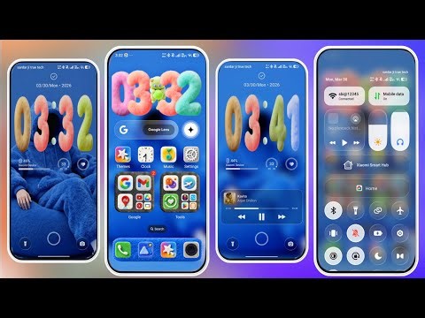 HyperOS 3.0 Chinese Theme Dock bar Liquid glass Effect & fluffy icons POCO Redmi #sardarjitruetech