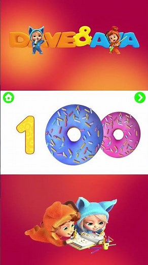 Dave and Ava 123 | Learn numbers and counting | Meet Number 3 | Fun Math Game #shorts