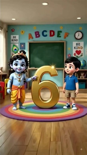 Learn Number 6 | Number Six for Kids | Baby Krishna | Counting for Kids