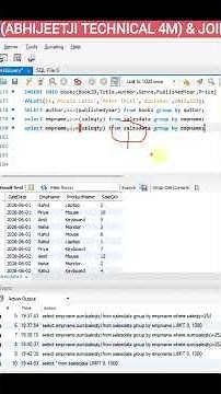 MySQL Tips & Tricks | Employee wise Total Sale Quantity in MySQL
