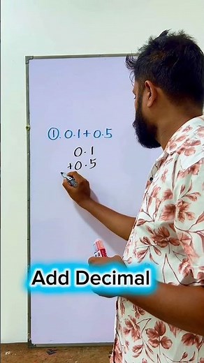 Add Decimal Maths 💡💥 #maths #mathstricks #mathematics #trending #decimal