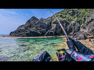 Ultra Light Micro Lure Fishing In Crystal Clear Water