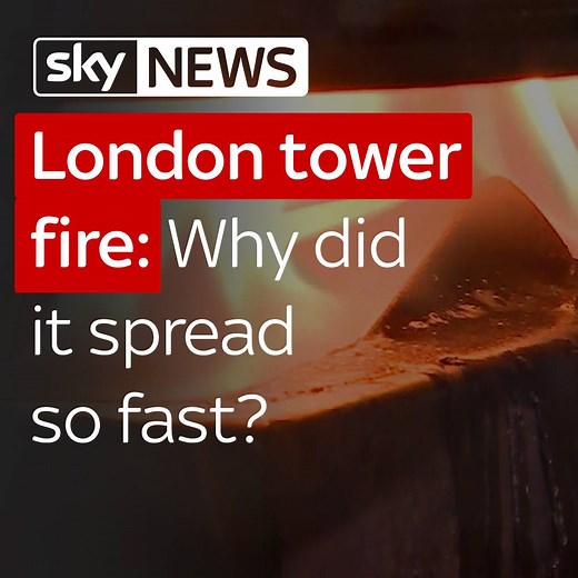 464K views · 1.6K reactions | London tower block fire: Why did it spread so fast? #GrenfellTower | Sky News | Facebook
