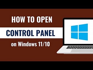 how to open control panel in windows 10
