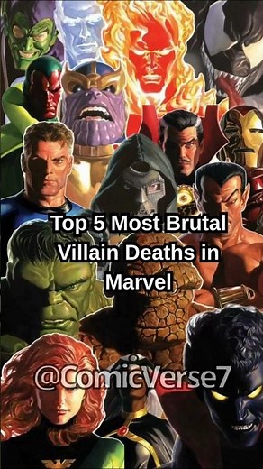 Top 5 Most Brutal Marvel Villain Deaths #shorts #fyp