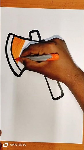 Cute Axe Drawing, Painting & Coloring For Kids and Toddlers_ Kids Art