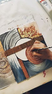 319K views · 3.8K reactions | Composing abstract paintings needs vision. And a lot of understanding of how the output would be of an idea! | Art Canvas Design Studio | Facebook