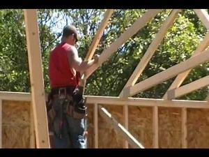 Setting trusses the proper way