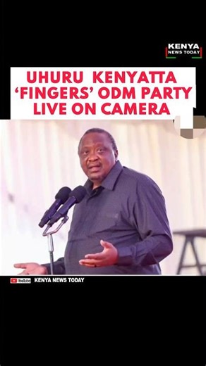 UHURU KENYATTA ‘FINGERS’ ODM PARTYLIVE ON CAMERA #cyrusjirongo #railaodinga #uhurukenyatta