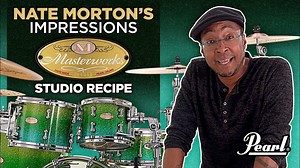 Pearl Artist Nate Morton talks about his choice of the STUDIO shell recipe for his new Masterworks Series kit. You'll be able to hear it for yourself on Season 22 of NBC's hit series, The Voice. The STUDIO recipe’s commanding hardware/shell combination delivers explosive projection in the midrange for clean tonality and extended low-end punch. It's thin, historically proven shell combination of a hard exterior with milder tonewood crafts explosive low range warmth. SHELL EvenPly-6 (5.4mm) 4-ply 