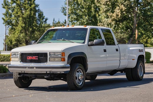 No Reserve: 1999 GMC Sierra K3500 SLE Crew Cab 4×4 Dually