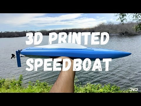 3D Printed RC Speed Boat.