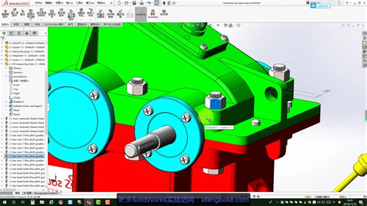 SolidWorks装配锁定螺栓螺母旋转,轻松完全定义装配