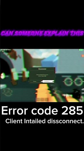 Explain please #roblox #errorcode #scary