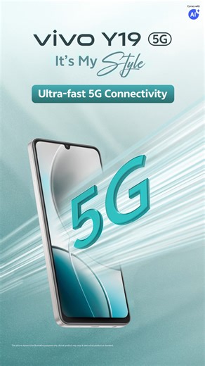 Blink and you’ll miss it. With ultra-fast 5G on vivo Y19, speed isn’t just fast - it’s futuristic. Stream, scroll, and slay in real time. Buy now! https://bit.ly/4ihDQ8x #vivoY19 #vivoYseries #ItsMyStyle | vivo