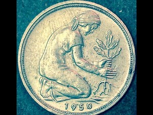 Germany 1950 50 Pfennig Coin