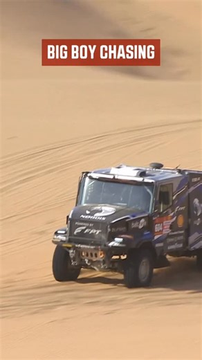Dakar Rally on Instagram‎: "Different categories, same fight in the dunes 💥 #Dakar2026 #DakarInSaudi ‎فئات مختلفة، و ذات المعارك في الكثبان 💥 #داكار_السعودية داكار2026"‎