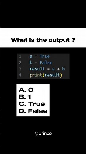 What is the output ? | #python #coding #shorts