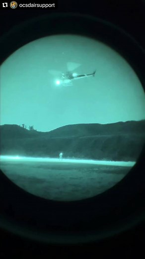 This week OCSD - Air Support Unit conducted recurrent night vision goggle (NVG) hoist training 🚁. This type of training is crucial to our missions success as well as being able provide the best possible service to the citizens and visitors of Orange County. We were able to capture some videos for all to see! These videos were taken from under our NVGs so you all are seeing what we see👀 | Orange County Sheriff's Department, CA