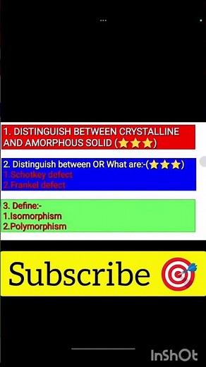 Class 12th Chemistry Solid State MOST Important Questions 🔥#class12 #chemistry #maharashtraboard