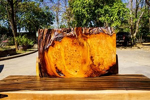 Golden Amboyna Burl Wood Slab: Live Edge Lumber, Epoxy Resin DIY - Etsy