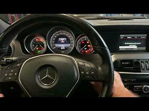 Restablecimiento del indicador de servicio del Mercedes Clase C.