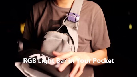 INKEE GCA30C RGB Inflatable Light,30W Portable Handheld LED Fill Lights Built-in 5000mAh Li-ion Battery Adjustable CCT 2000K-10000K with 90cm Length 624 LED Beads