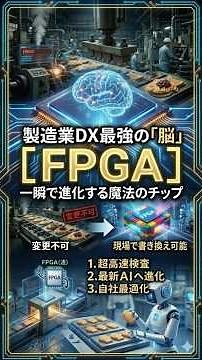 最強の「脳」FPGA！古い工場が一瞬でAI工場に進化する魔法のチップを2分半で解説